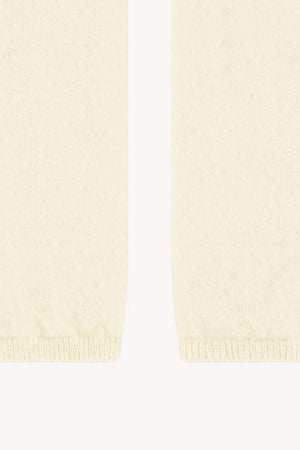 Manicotti in Puro Cashmere Spazzolato Latte