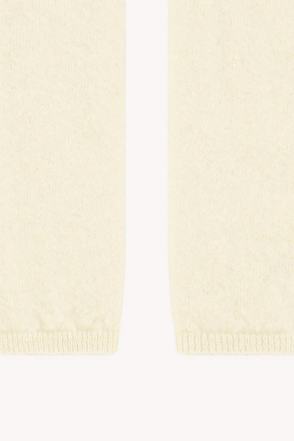 Manicotti in Puro Cashmere Spazzolato Latte