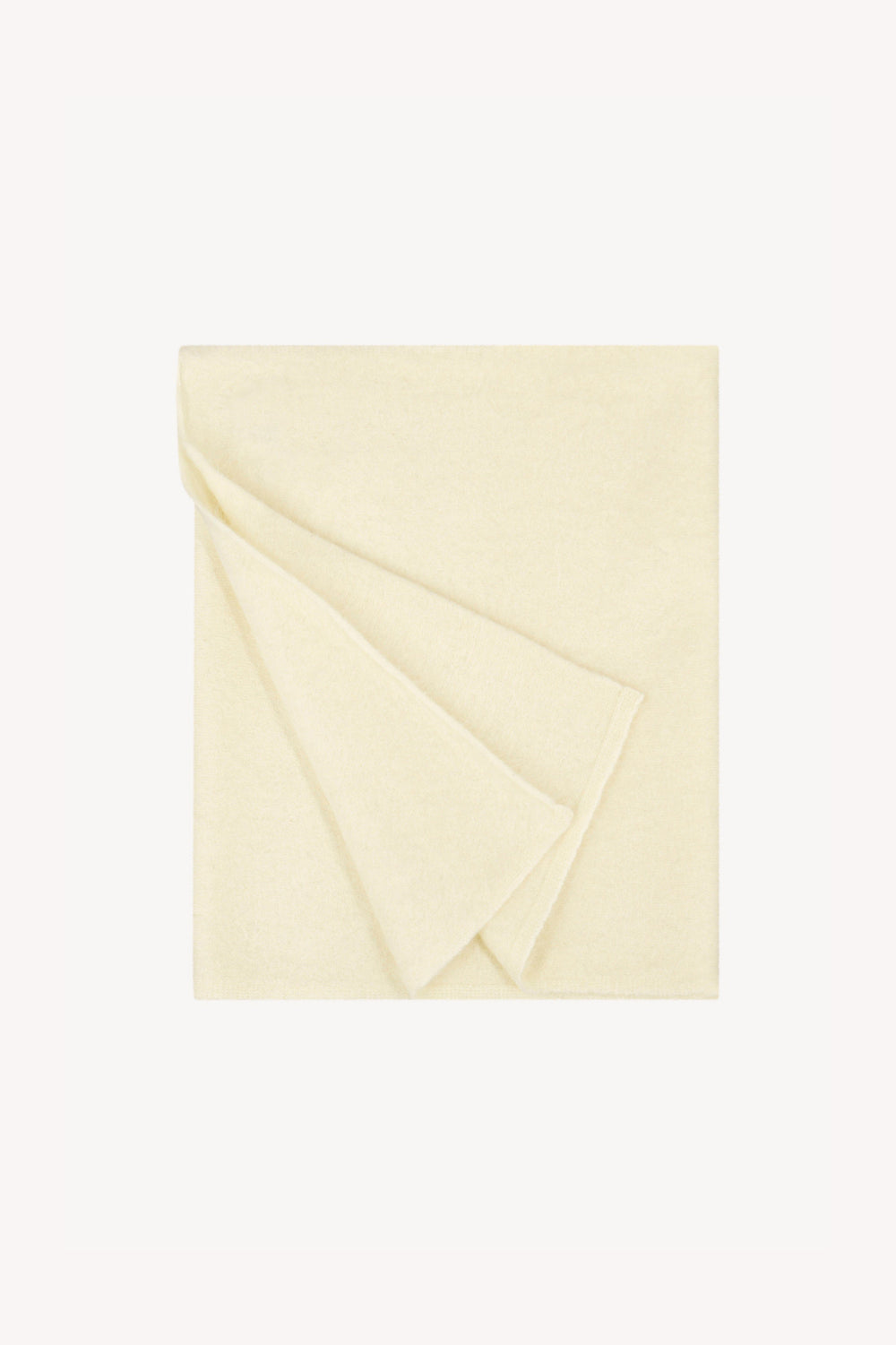 Sciarpa in Maglia Rasata in Puro Cashmere Spazzolato Latte