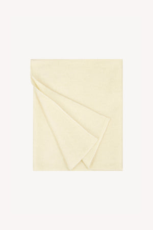 Sciarpa in Maglia Rasata in Puro Cashmere Spazzolato Latte