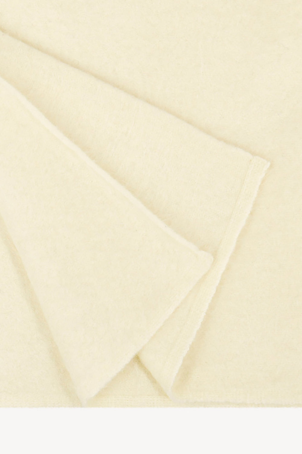 Sciarpa in Maglia Rasata in Puro Cashmere Spazzolato Latte