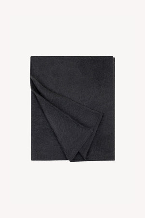 Sciarpa in Maglia Rasata in Puro Cashmere Spazzolato Ardesia