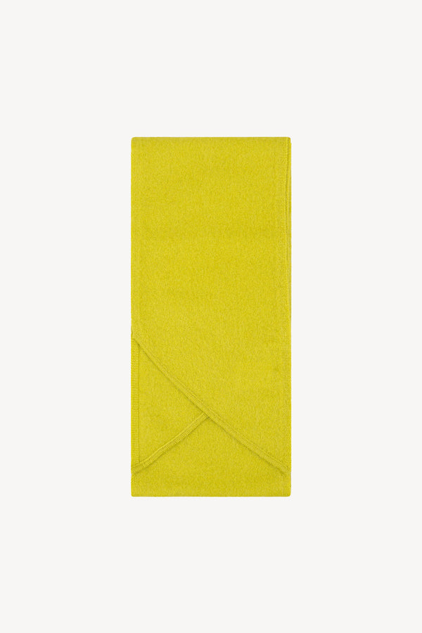 Lime Pure Cashmere Brushed Small Scarf