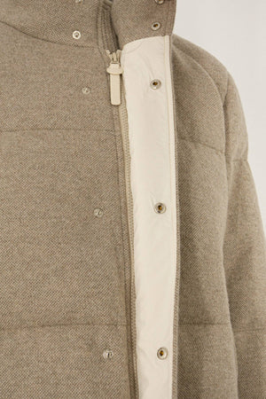 Piumino Unisex in Cashmere Avena
