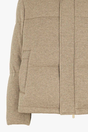 Piumino Unisex in Cashmere Avena