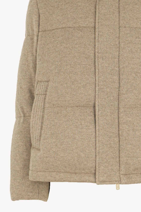 Piumino Unisex in Cashmere Avena