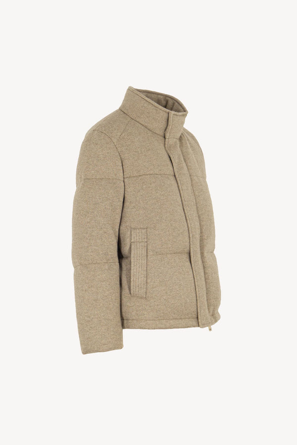 Piumino Unisex in Cashmere Avena