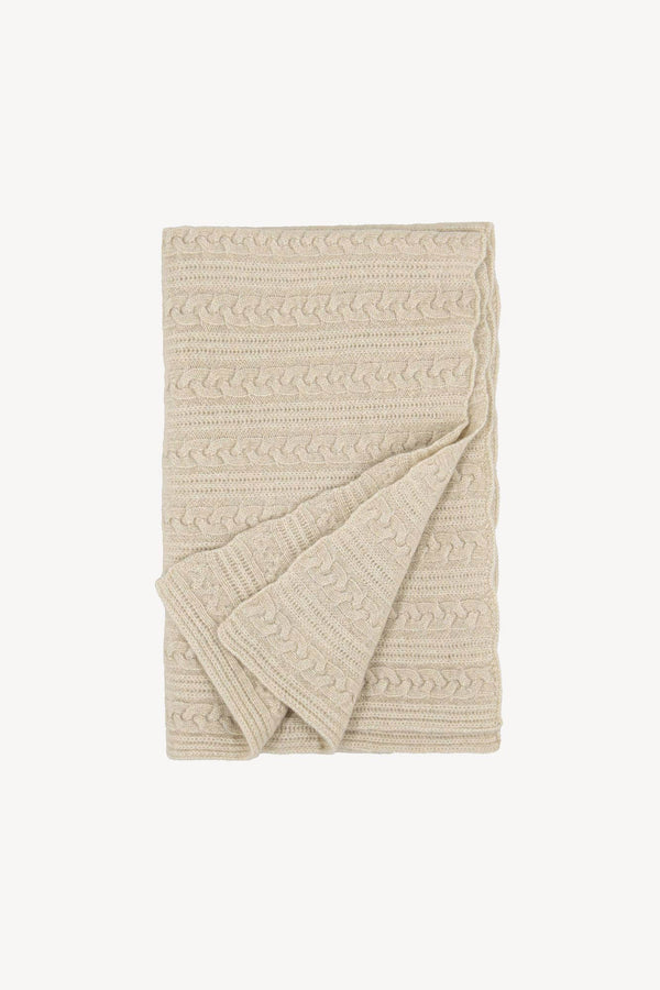 Plaid Bebè in Puro Cashmere Avena