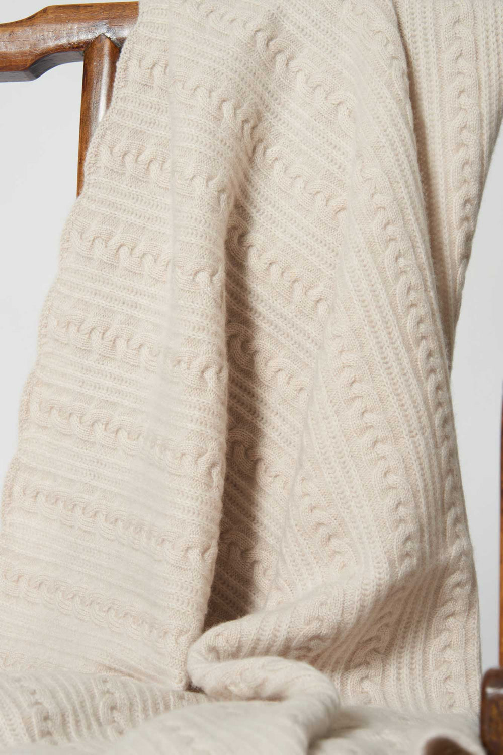 Plaid Bebè in Puro Cashmere Avena