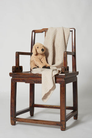 Plaid Bebè in Puro Cashmere Avena