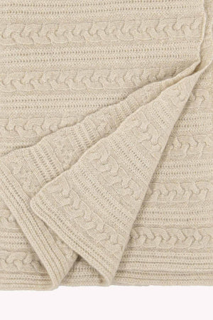 Plaid Bebè in Puro Cashmere Avena