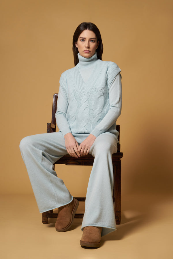 Smanicato Trecciona Puro Cashmere