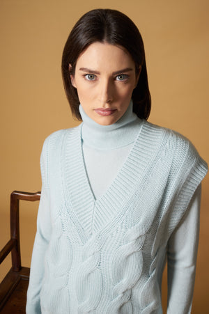 Smanicato Trecciona Puro Cashmere