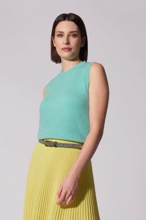 Girocollo senza maniche Puro Cashmere