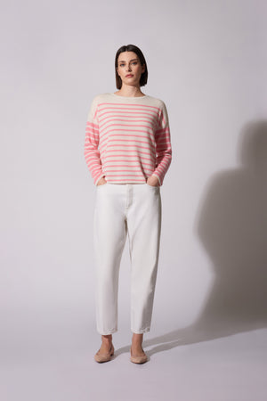 Maglia righe Puro Cashmere