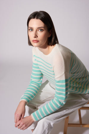 Maglia righe Puro Cashmere