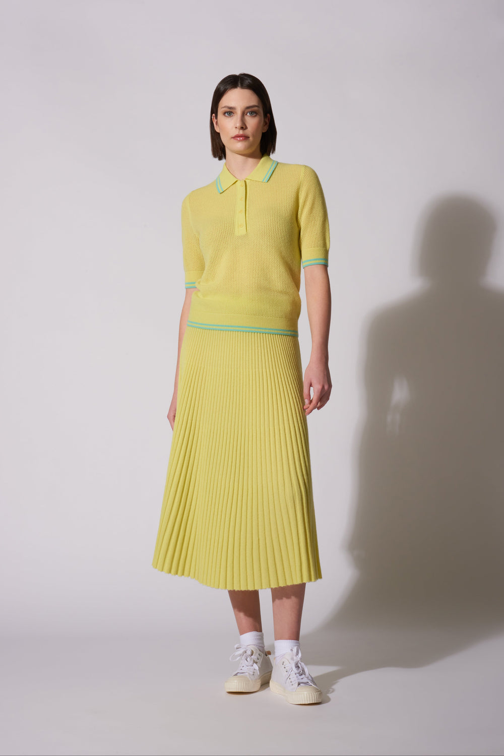 Gonna plissè Puro Cashmere