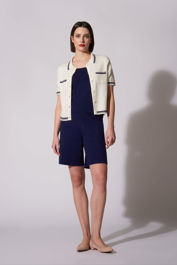 Camicia M/Manica bicolore Cotone - Seta - Cashmere