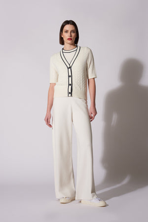 Pantalone largo Cotone - Seta - Cashmere