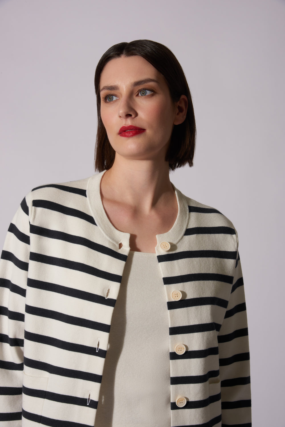 Giacchina maglia stoffa Cotone - Seta - Cashmere