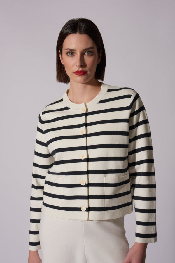 Giacchina maglia stoffa Cotone - Seta - Cashmere