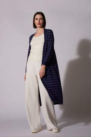 Spolverino righe Lurex Seta - Cashmere