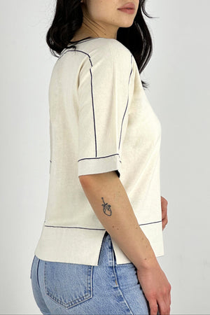 Kimono Scollo a V Cotone - Cashmere