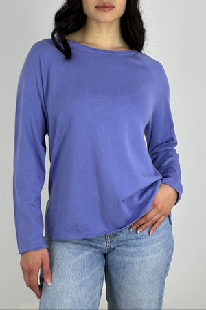 Maglia Stondata Cotone - Seta - Cashmere