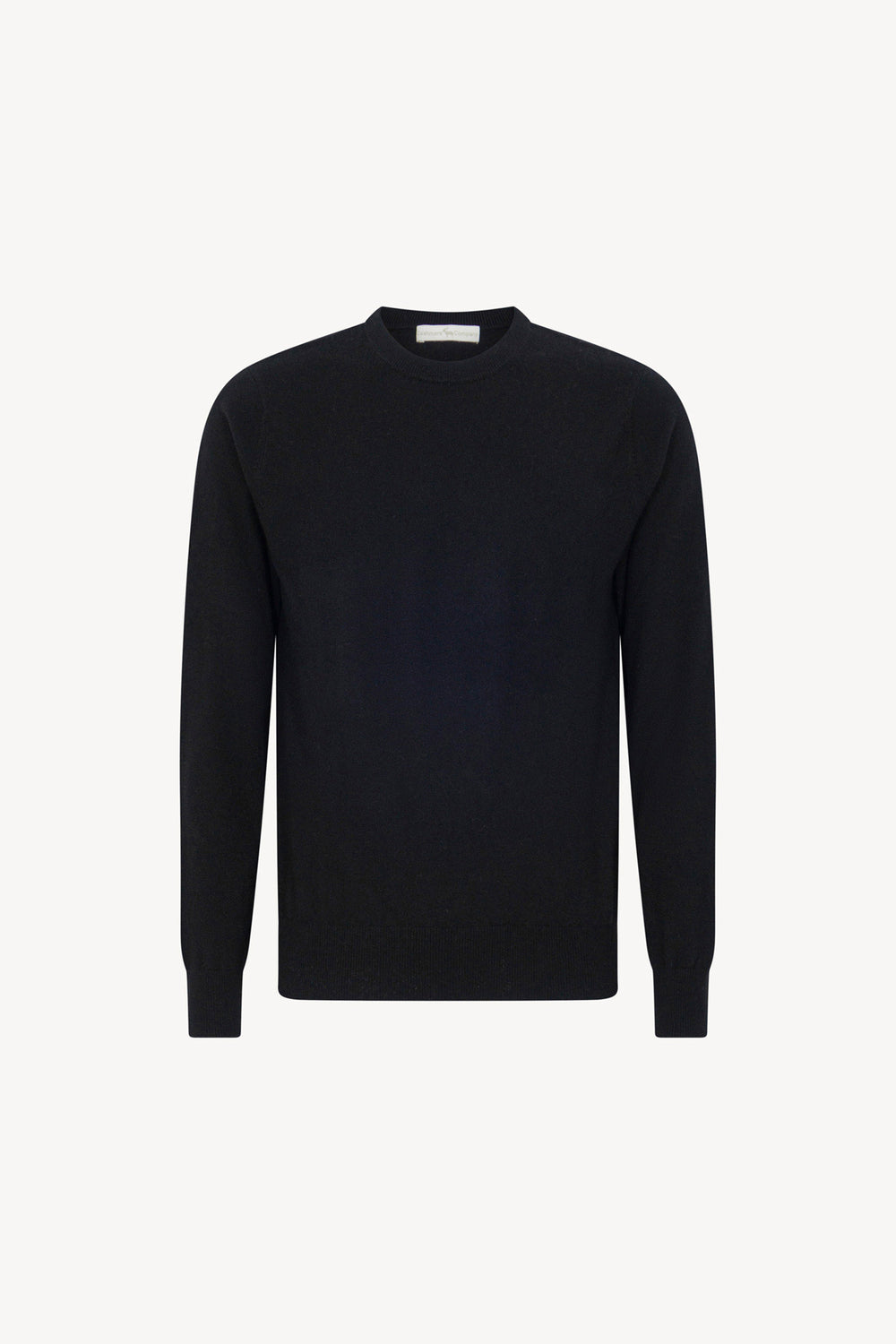 Maglia Girocollo in Puro Cashmere Nero