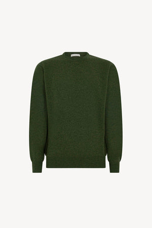Maglia Girocollo in Puro Cashmere Loden