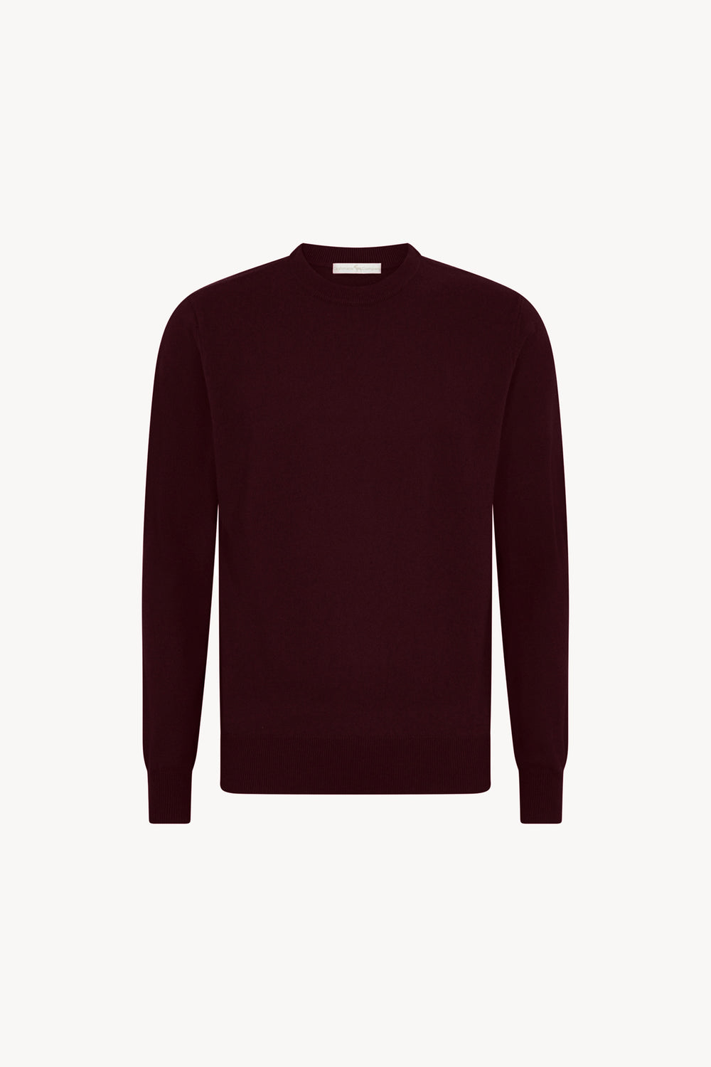 Maglia Girocollo in Puro Cashmere Acero