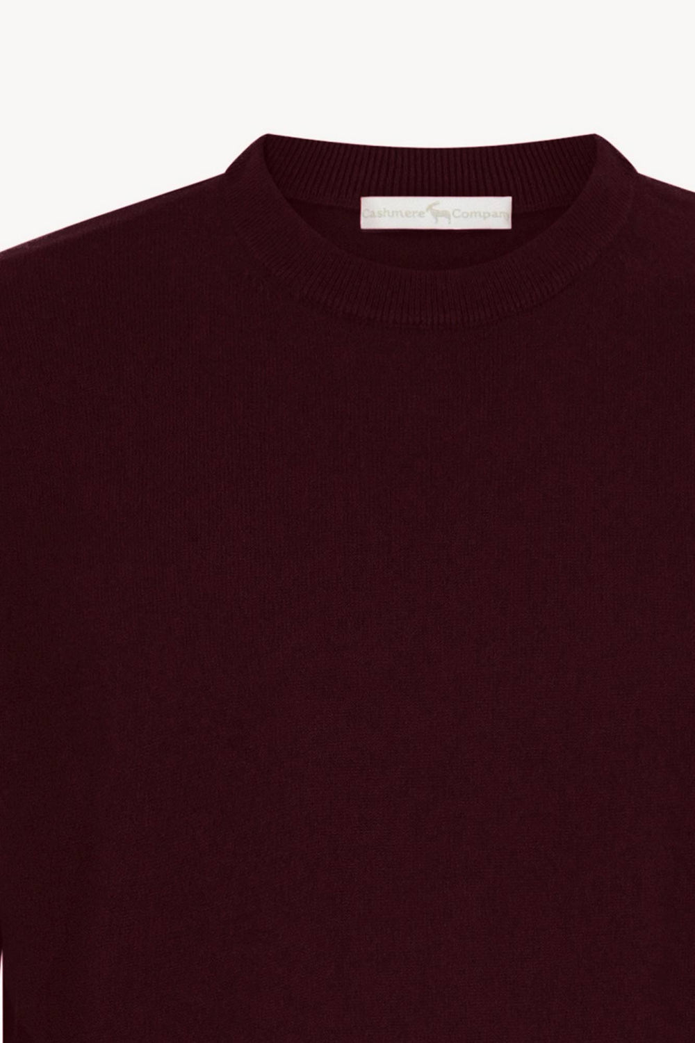 Maglia Girocollo in Puro Cashmere Acero