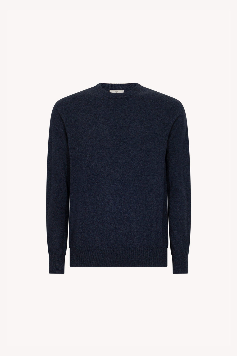 Maglia Girocollo in Puro Cashmere Oceano