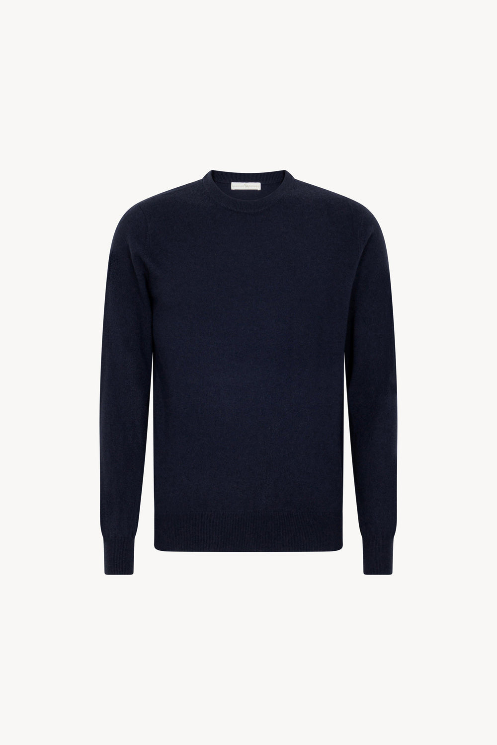 Maglia Girocollo in Puro Cashmere Navy