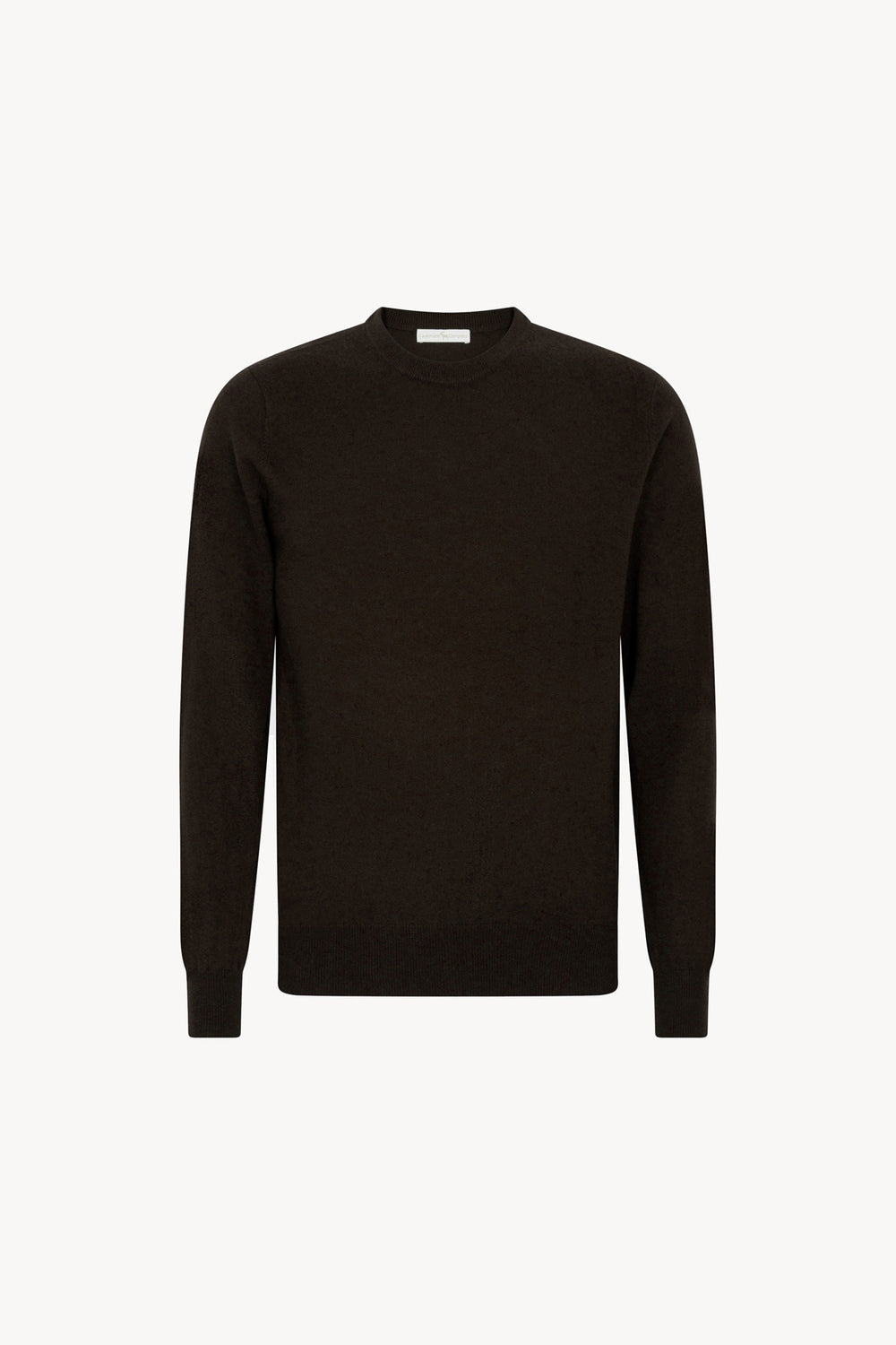 Maglia Girocollo in Puro Cashmere Mocha