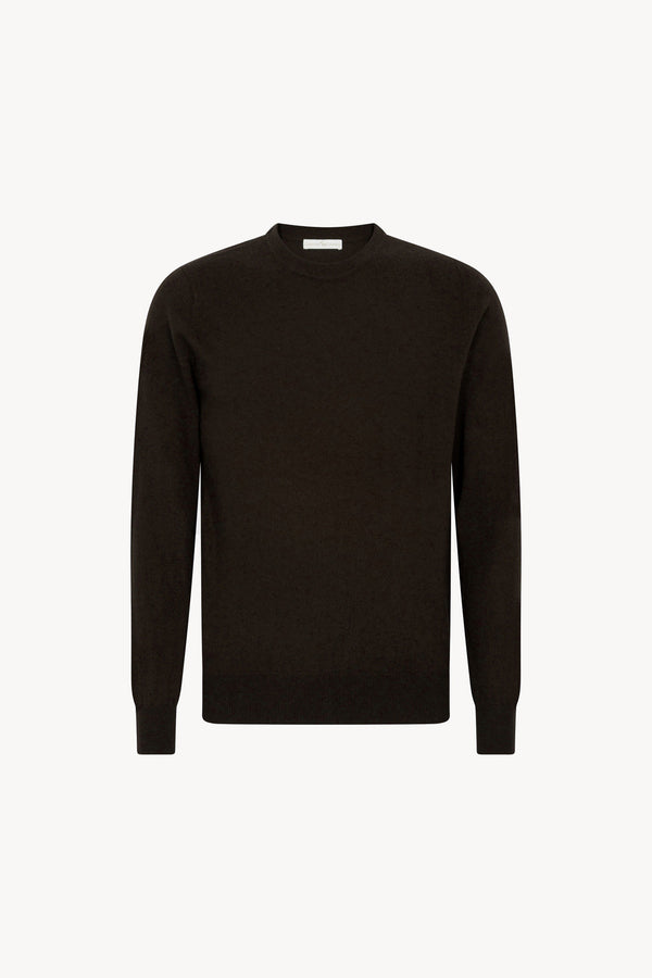 Maglia Girocollo in Puro Cashmere Mocha