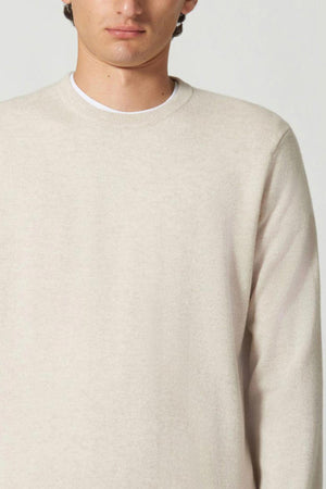Maglia Girocollo in Puro Cashmere Avena