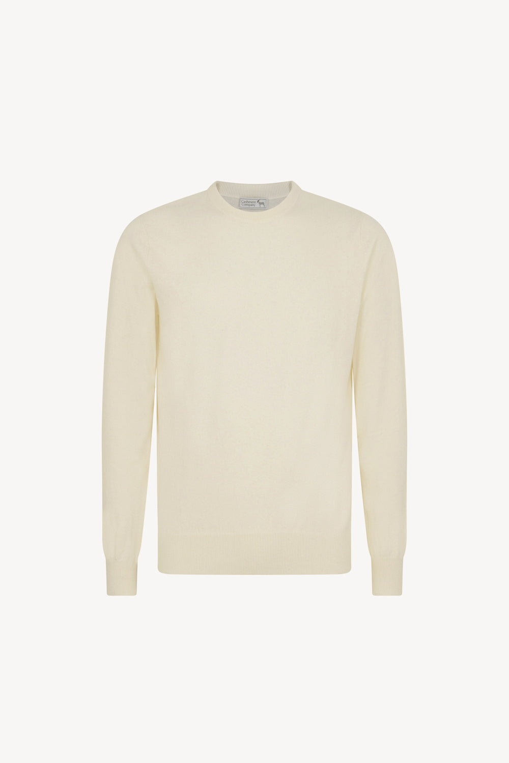 Ivory Pure Cashmere Round Neck Pullover