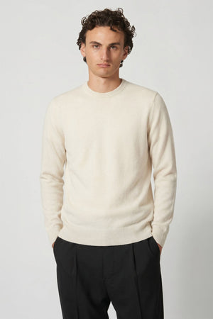 Ivory Pure Cashmere Round Neck Pullover