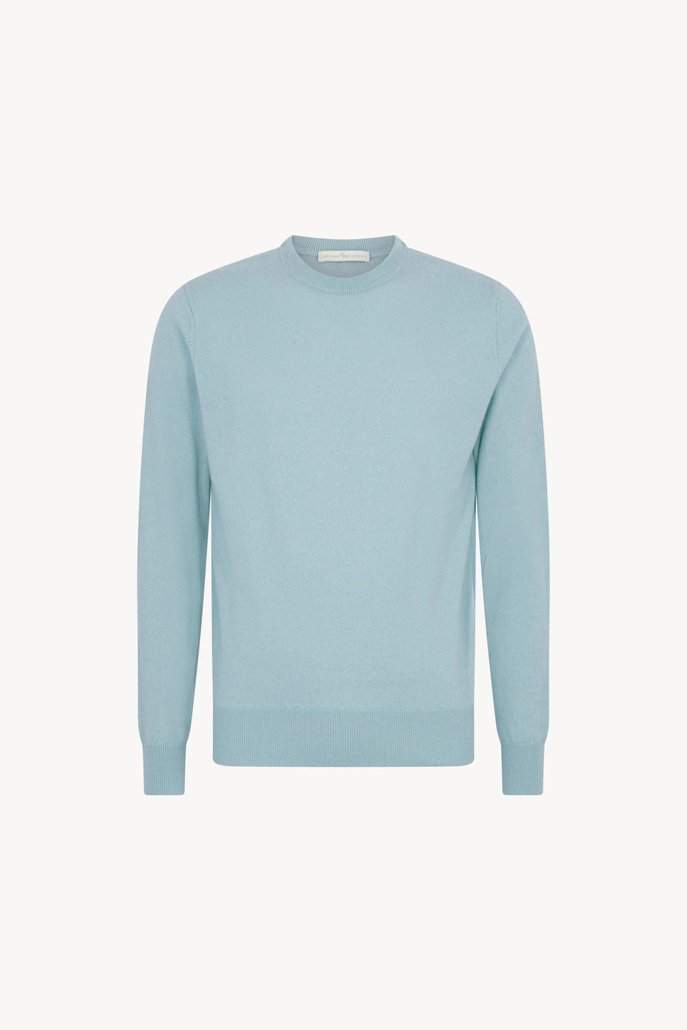 Maglia Girocollo in Puro Cashmere Acquamarina