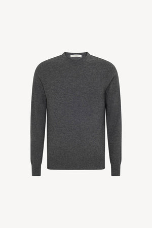 Maglia Girocollo in Puro Cashmere Flanella