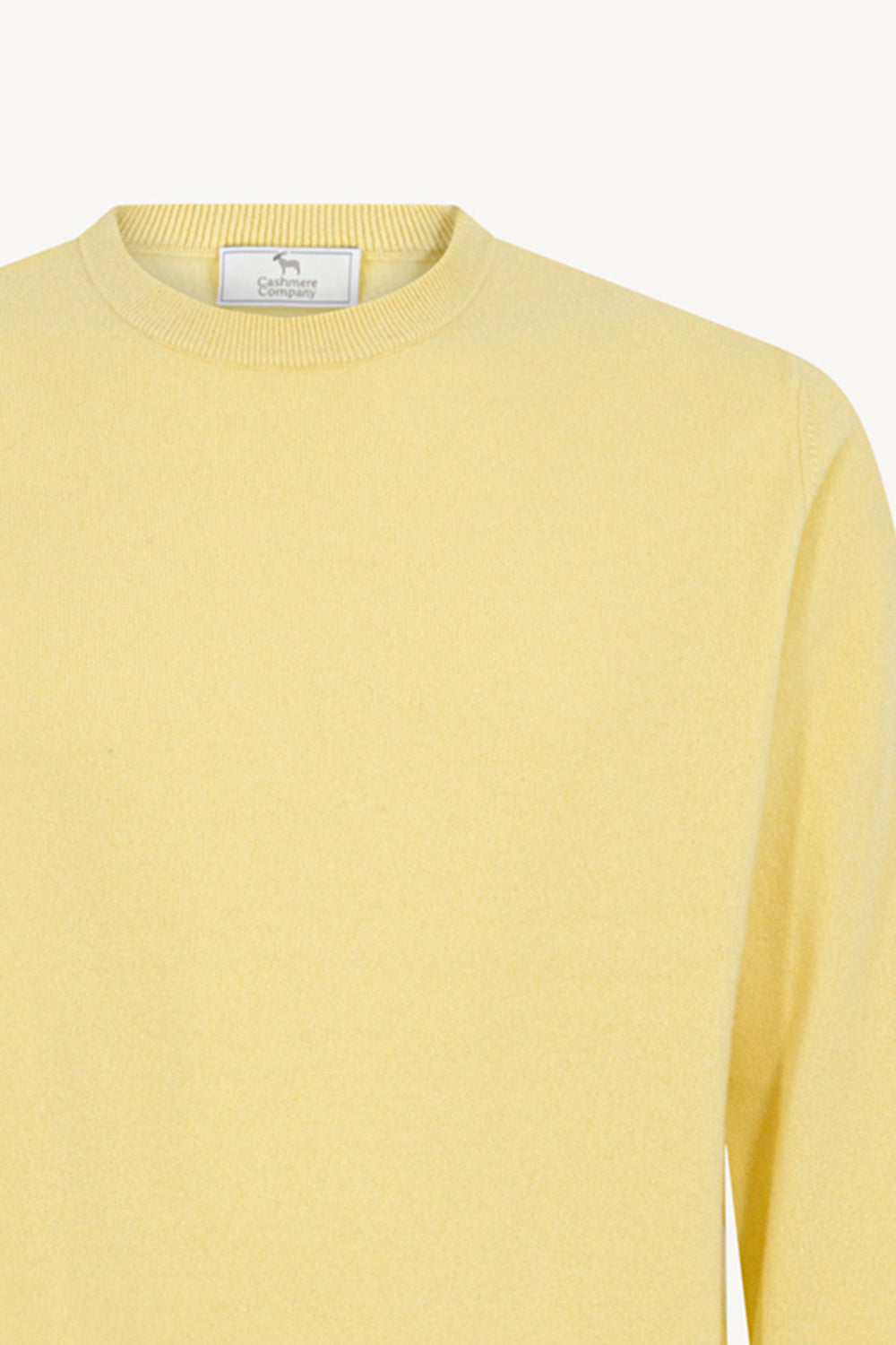 Maglia Girocollo in Puro Cashmere Vanilla