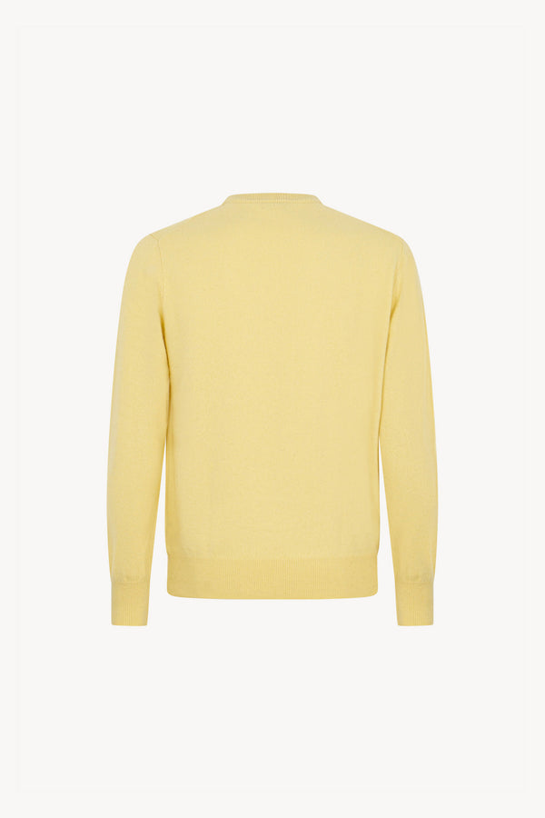 Maglia Girocollo in Puro Cashmere Vanilla