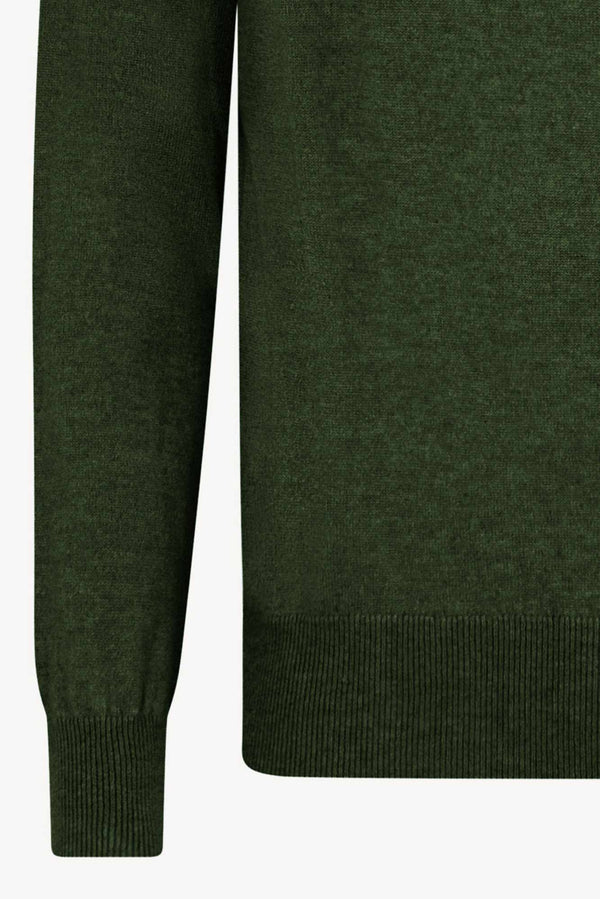 Maglia Scollo a V in Puro Cashmere Loden