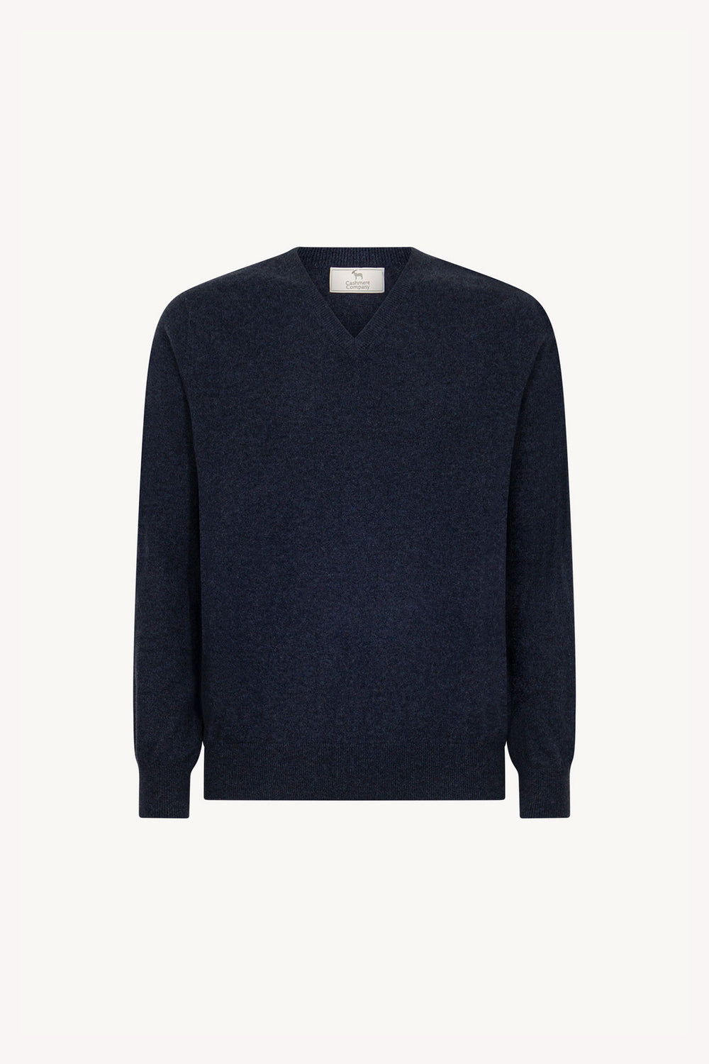 Maglia Scollo a V in Puro Cashmere Oceano
