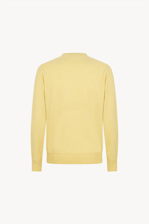 Maglia Scollo a V in Puro Cashmere Vanilla