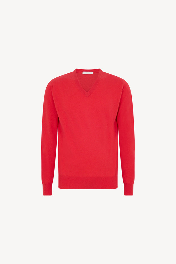 Pull Scollo V Puro Cashmere