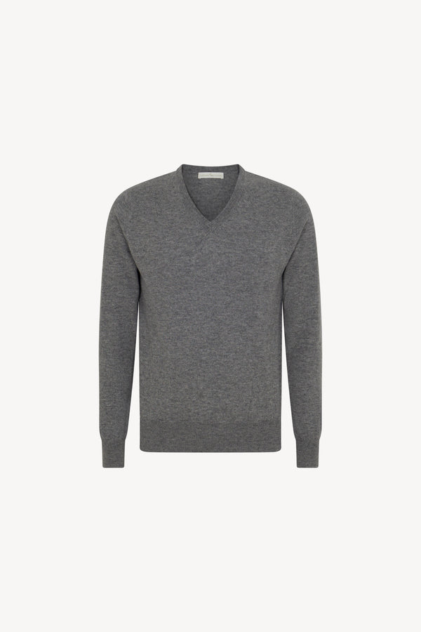 Pull Scollo V Puro Cashmere