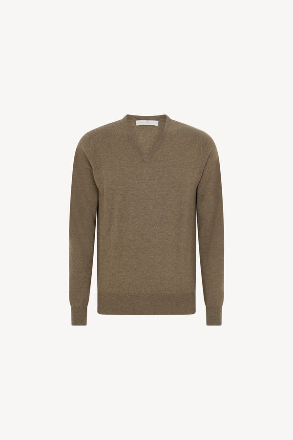 Pull Scollo V Puro Cashmere