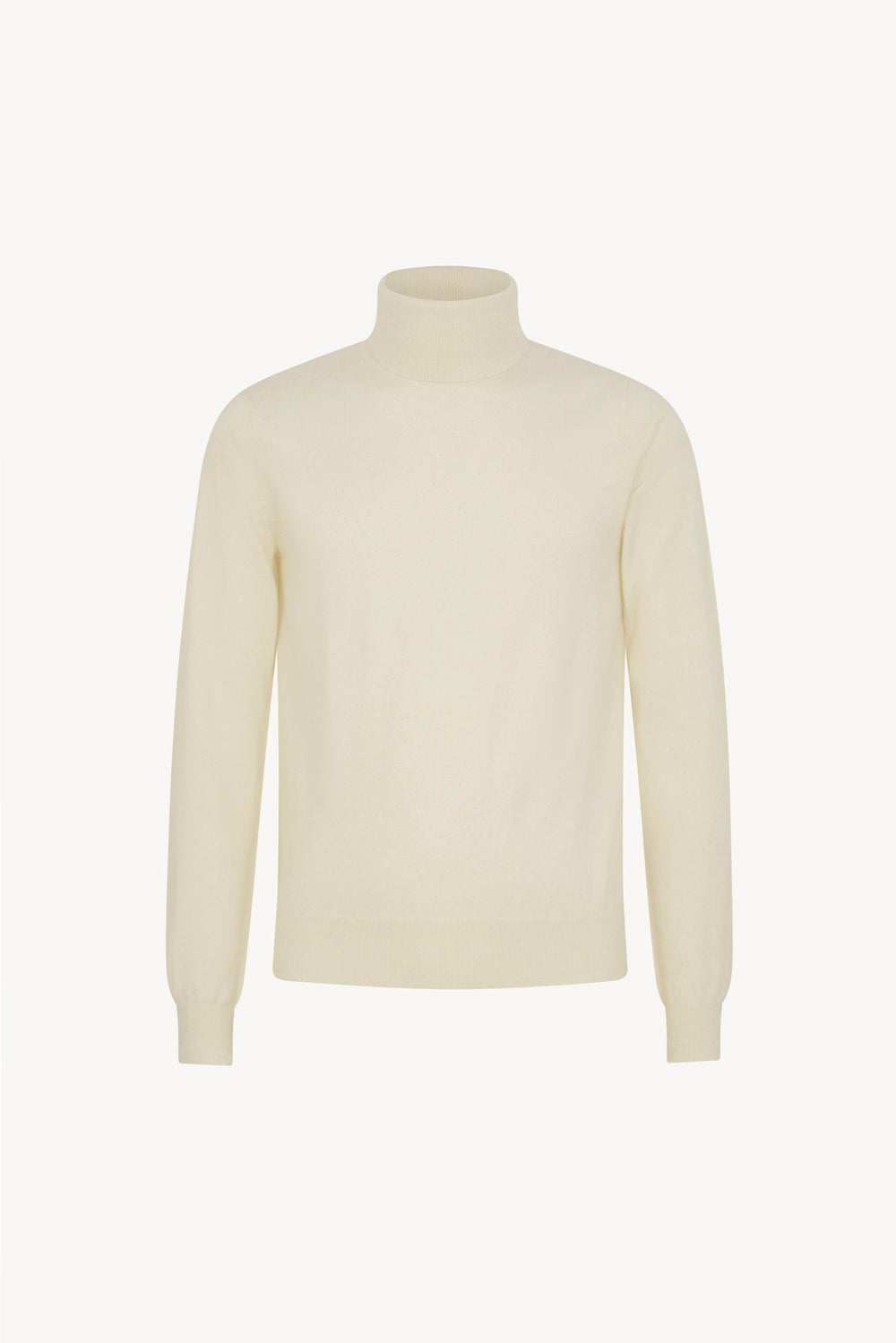 Ivory Pure Cashmere Turtleneck Pullover